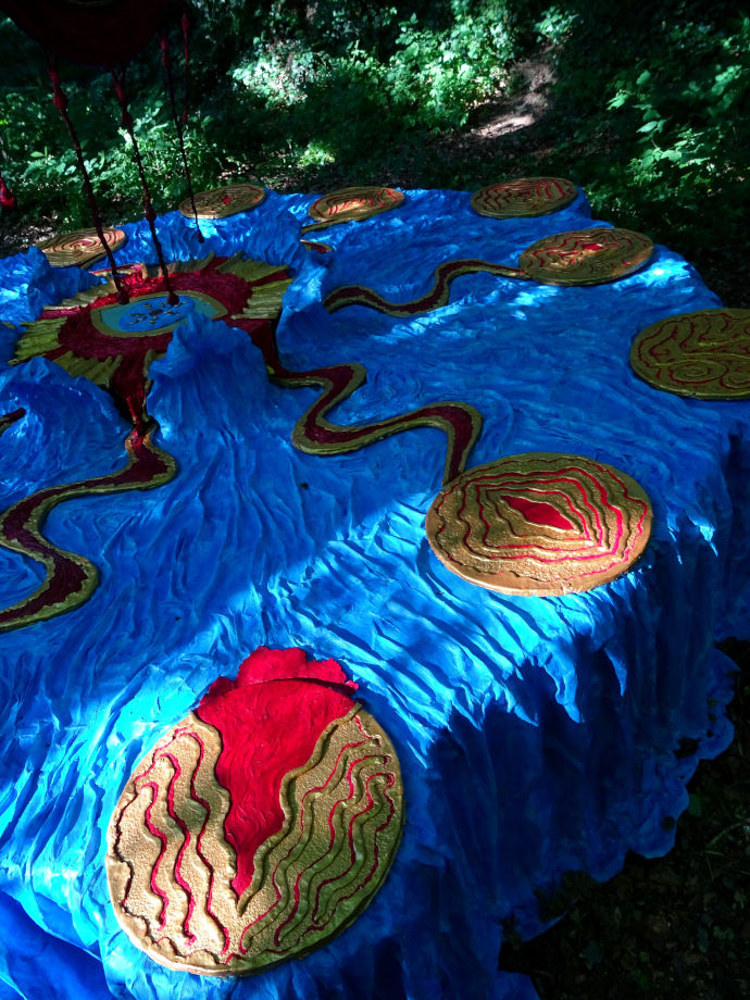 The Pilgrimage of the 13 Blood Moons - Installation by Lisa D. Robin