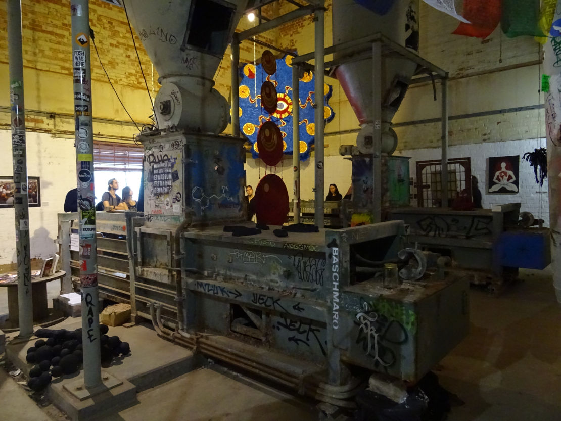 The Pilgrimage of the 13 Blood Moons - Cyclic Installation by Lisa D. Robin at Teufelsberg Berlin